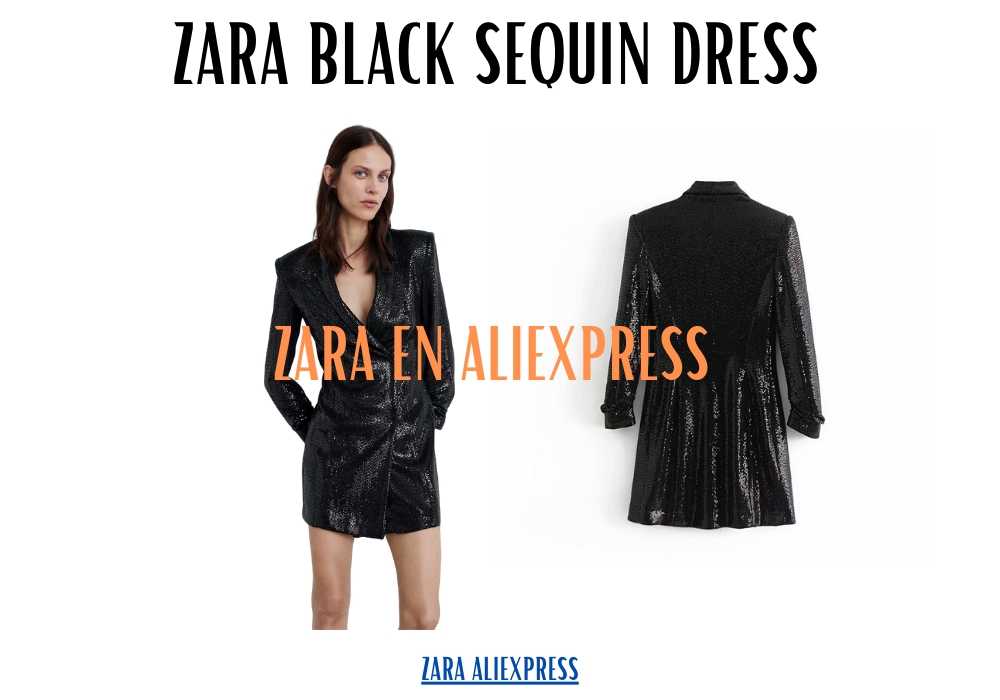 zara fringe dress black